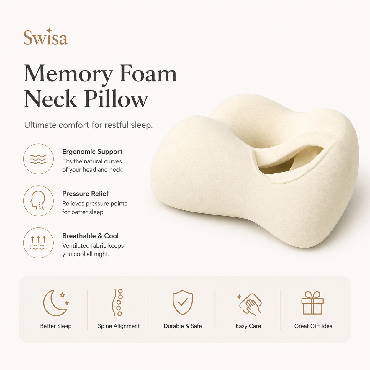 Velura™ IceSilk Comfort Pillow