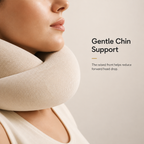 AeroWrap™ memory foam travel pillow with chin support — view 3