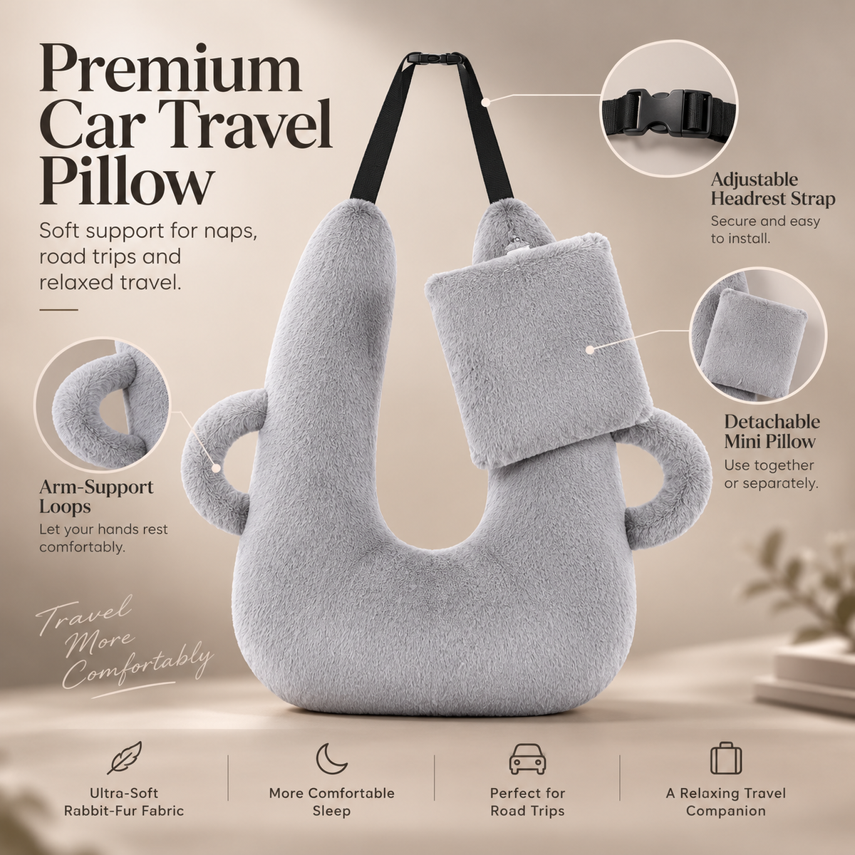 Embra™ Car Travel Pillow