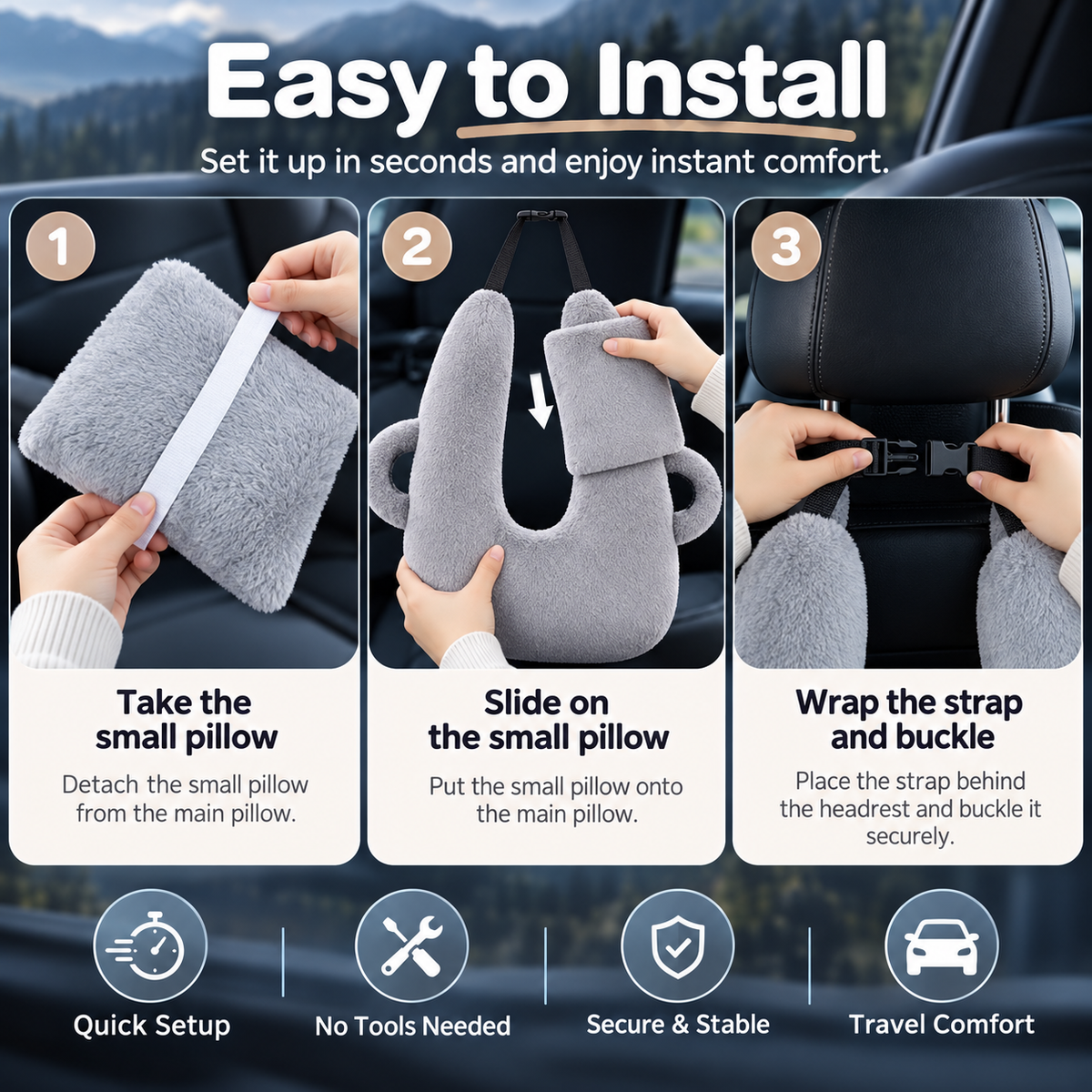 Embra™ Car Travel Pillow