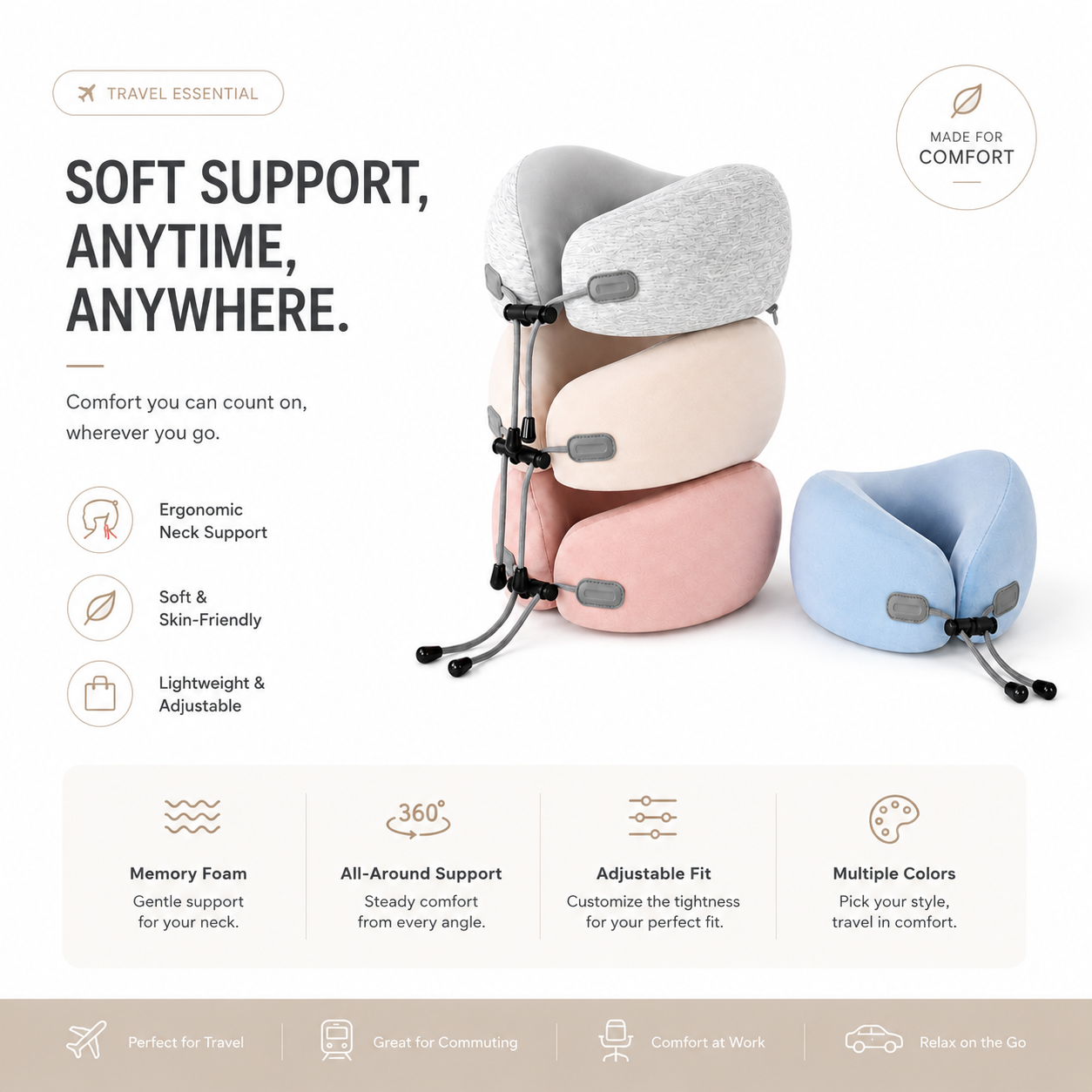 Lunara™ PackFold Pillow