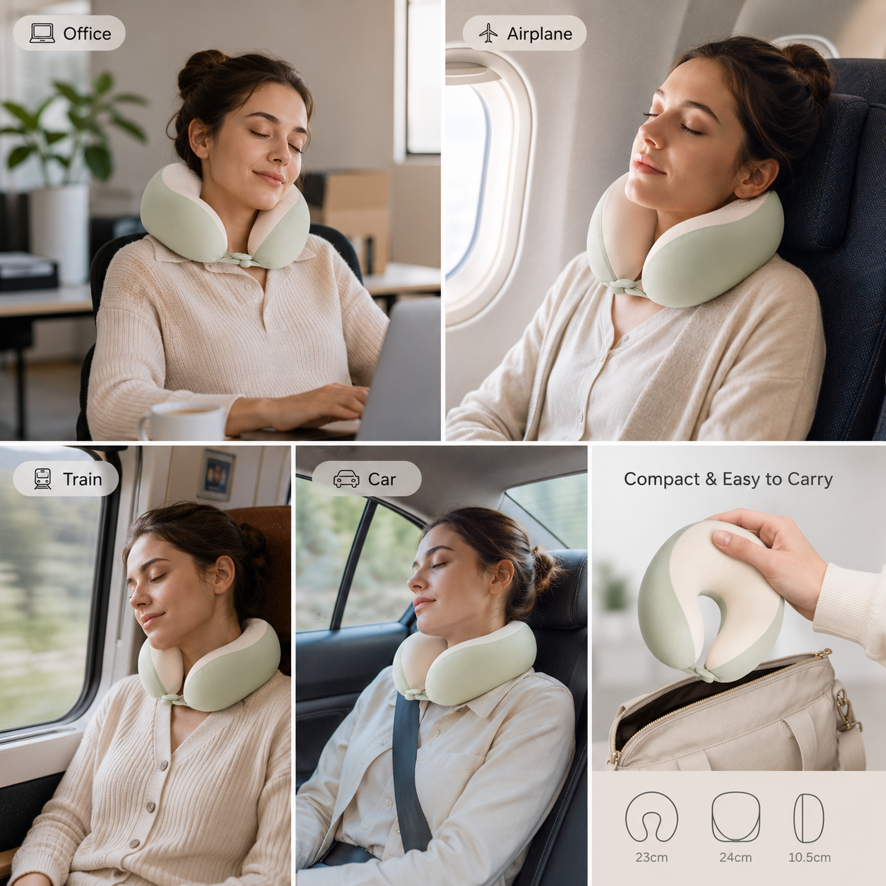 Velura™ IceSilk Travel Pillow